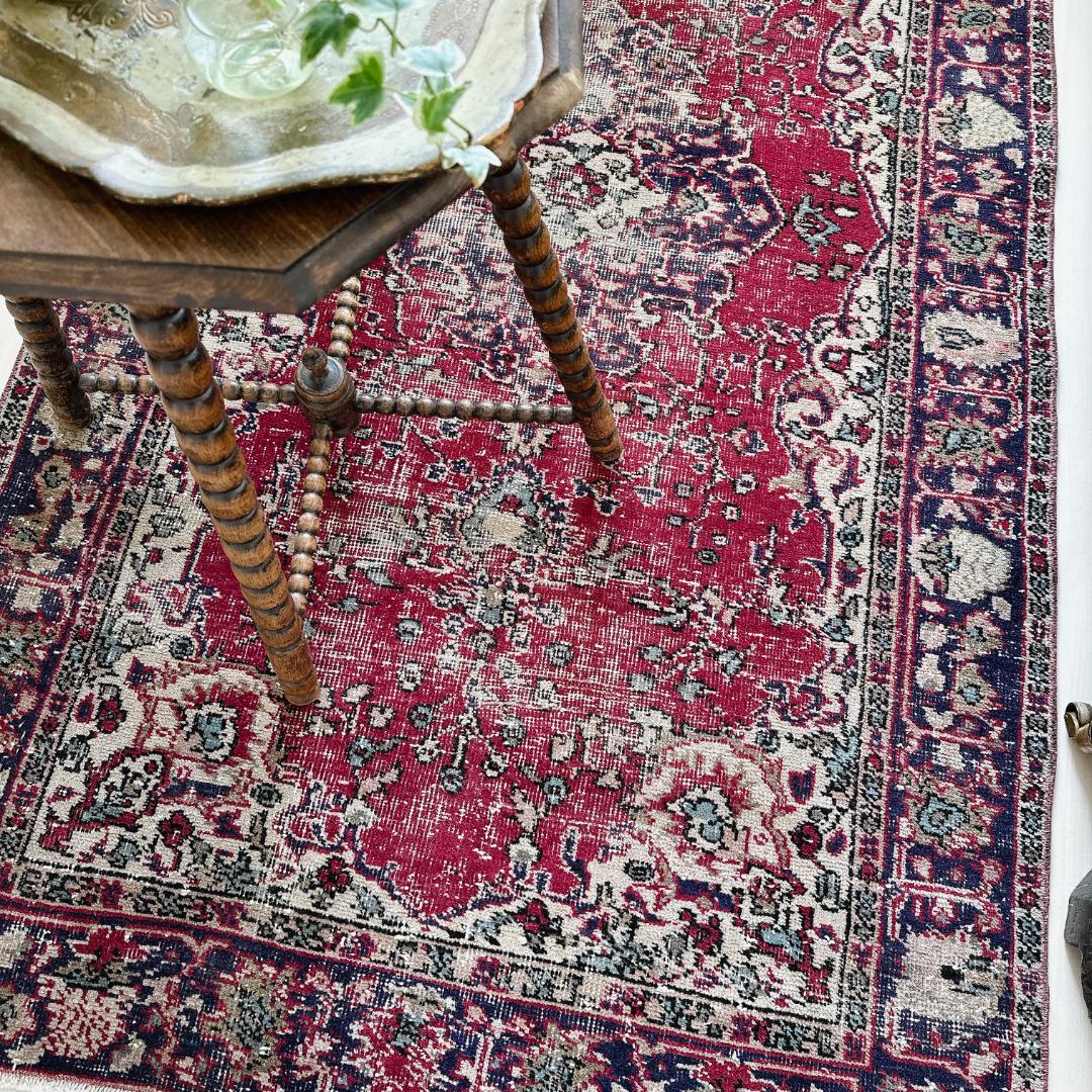 actn202 トルコ ヴィンテージラグ A112