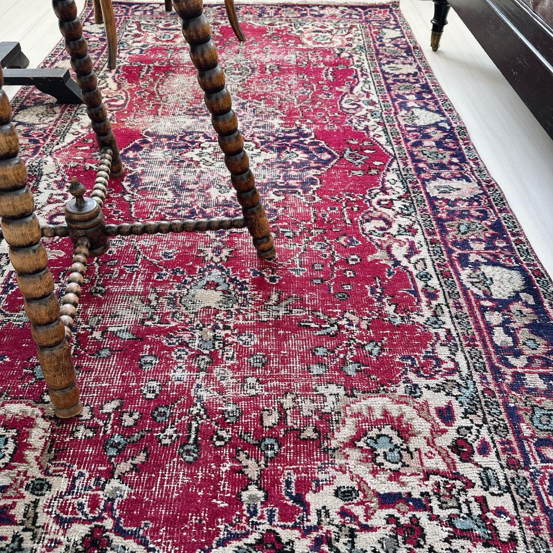 actn202 トルコ ヴィンテージラグ A112