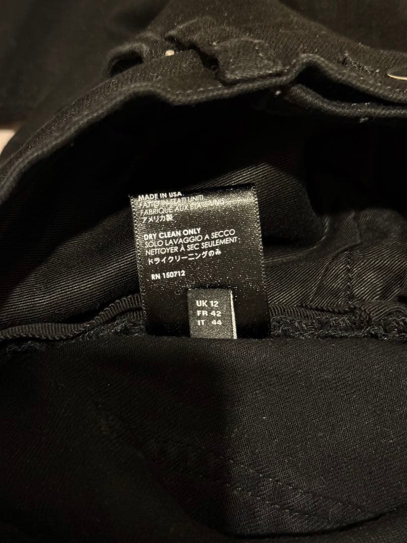 AMIRI アミリ MX1 デニム ブラック 30 レザーパッチ