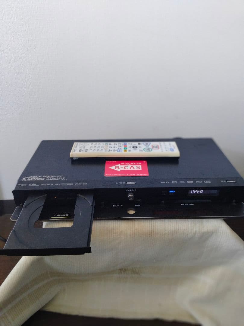 三菱real VDR-BZ350 1TB完全動作品＋純正リモコン＋Bcasカ―ド
