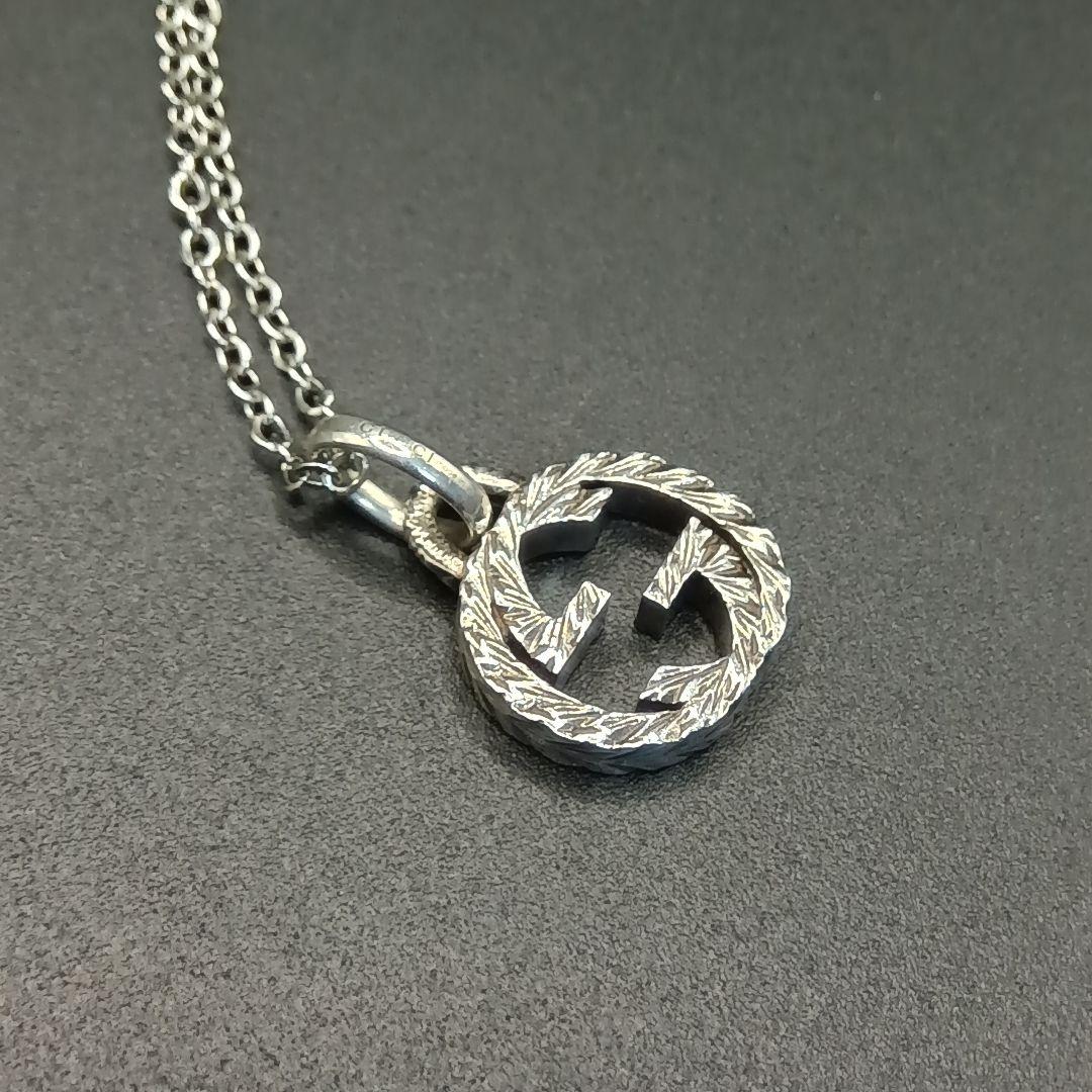 【美品】GUCCI インターロッキングG アラベスク ネックレス S925