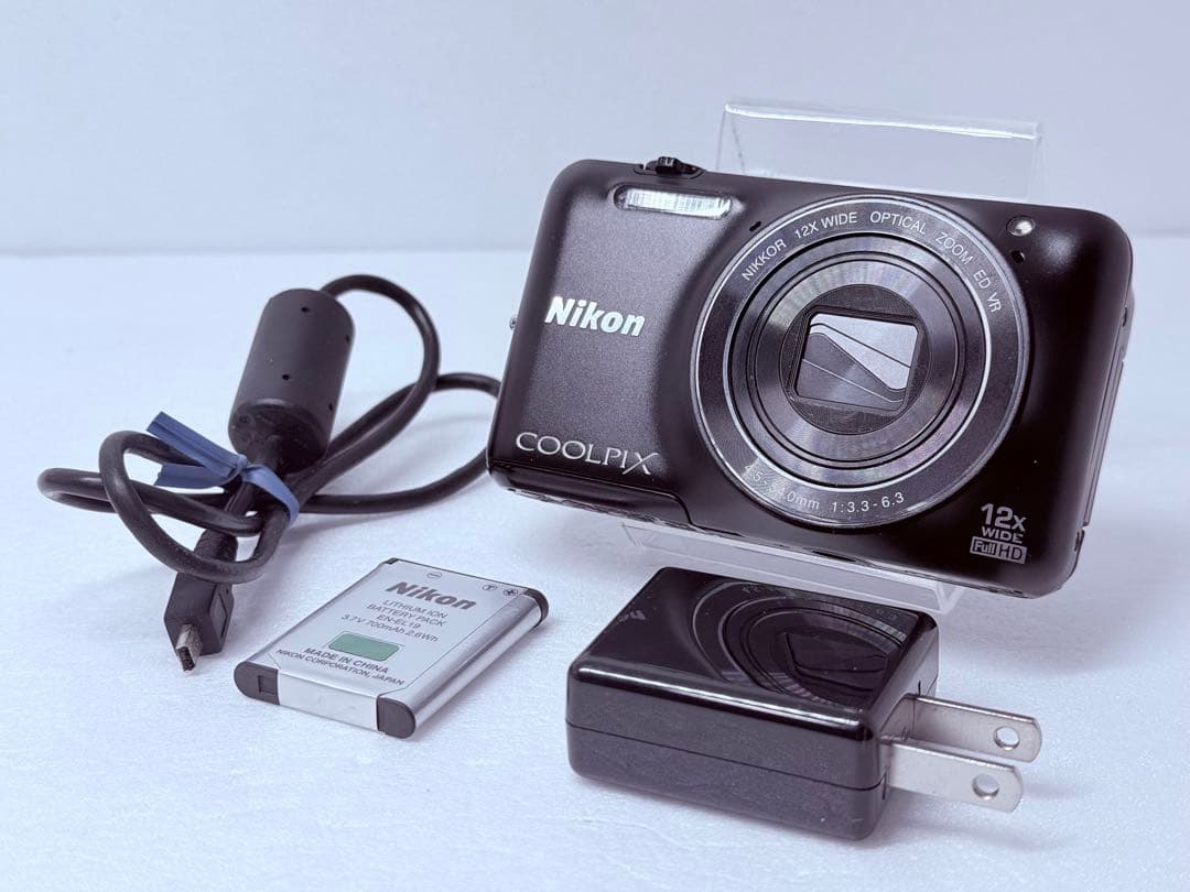 Nikon COOLPIX S6600 ブラック 自撮り可 wifi転送可 人気