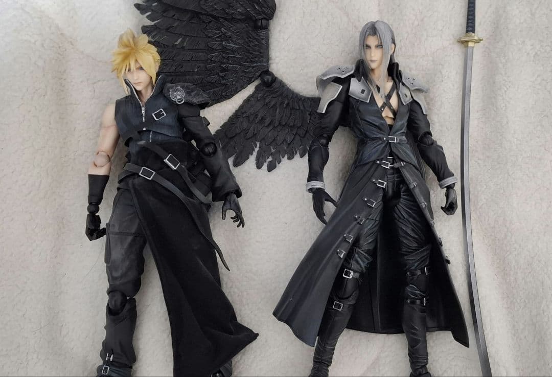 プレイアーツ改　クラウド＆セフィロス　国内正規品　ジャンク　翌日発送可能