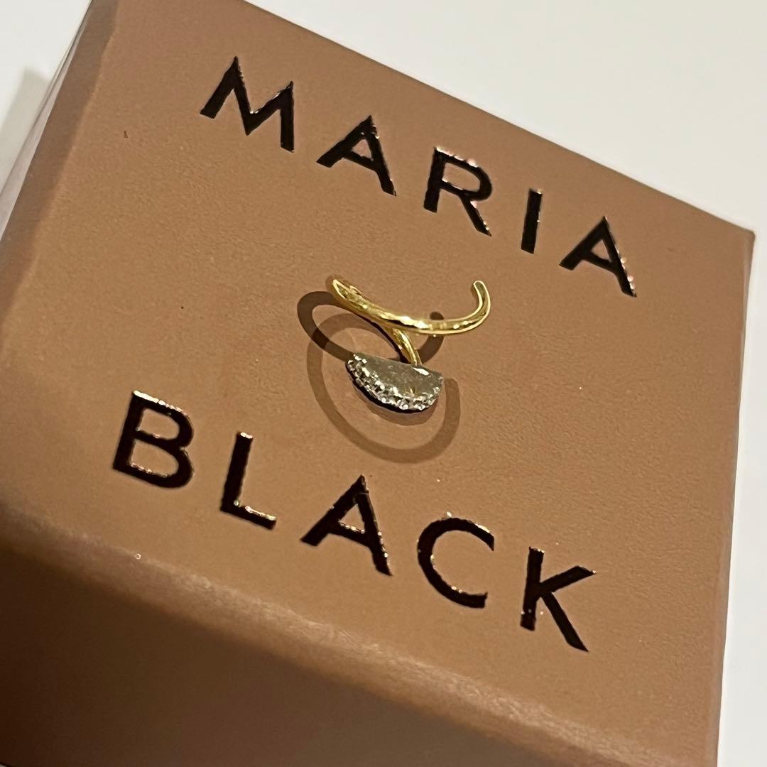【美品】マリアブラック MARIA BLACK ダイア 14KYG ピアス