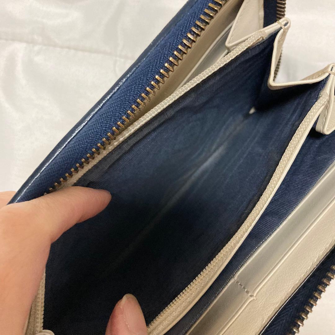 GUCCI レザー　グッチ　GGマーモント　ラウンドファスナー長財布　レザー