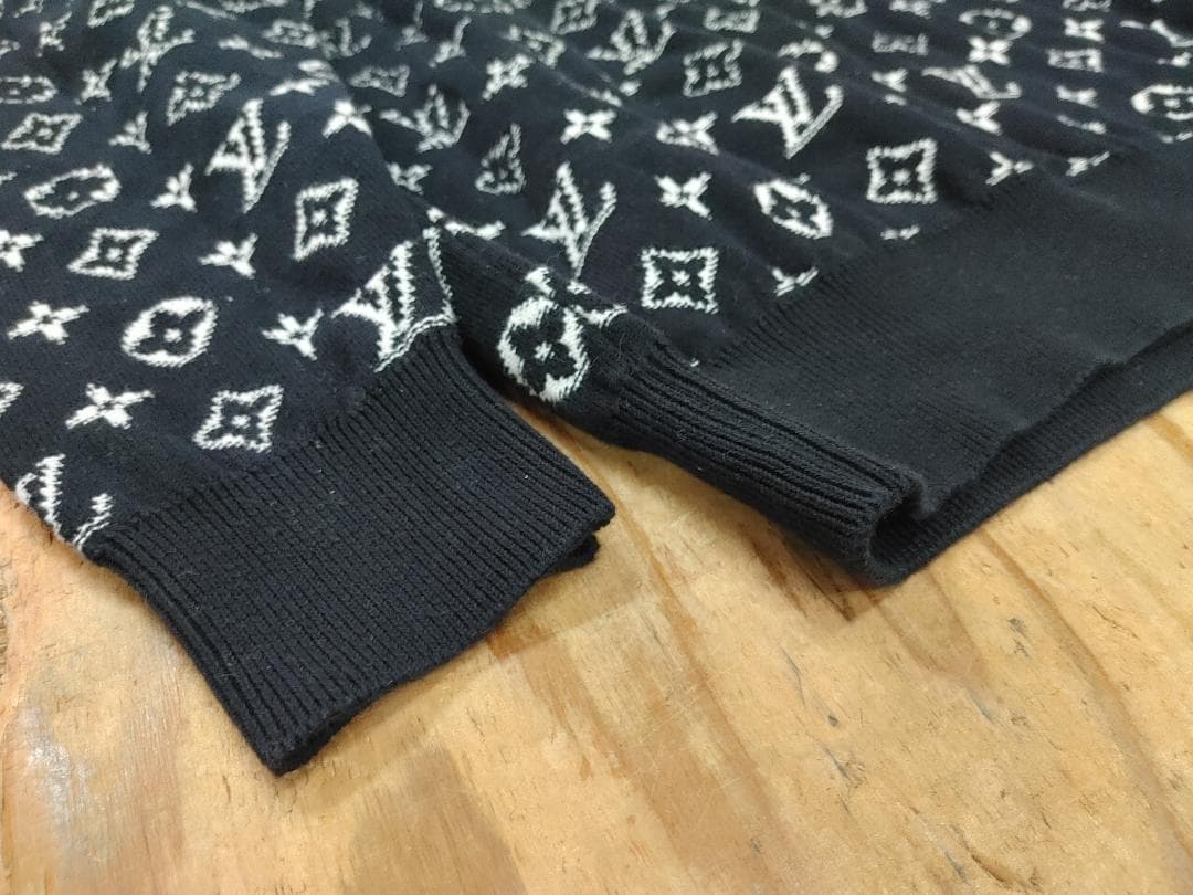 S Louis Vuitton グラデーション ニット セーター パーカー