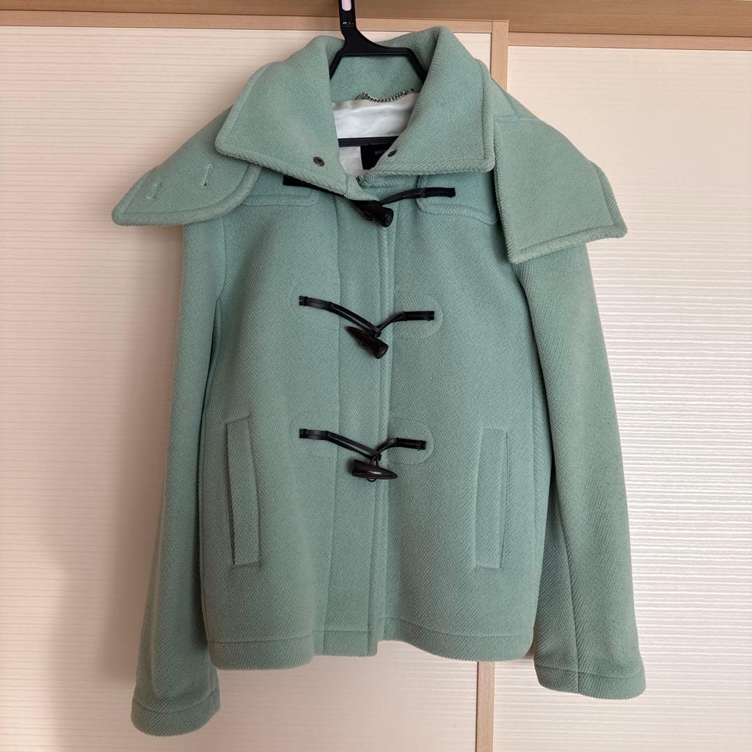 BURBERRY ミントグリーンダッフルコート
