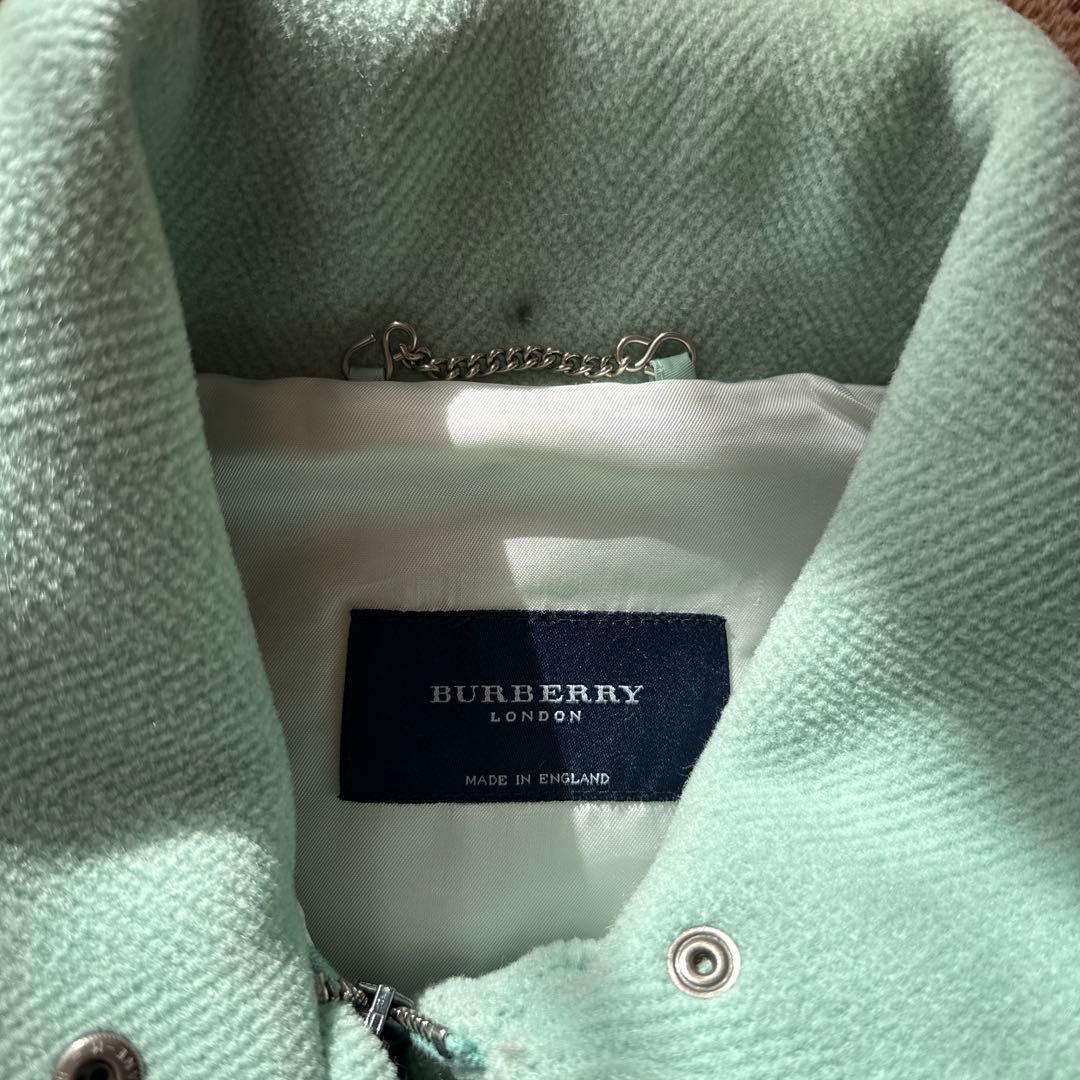 BURBERRY ミントグリーンダッフルコート