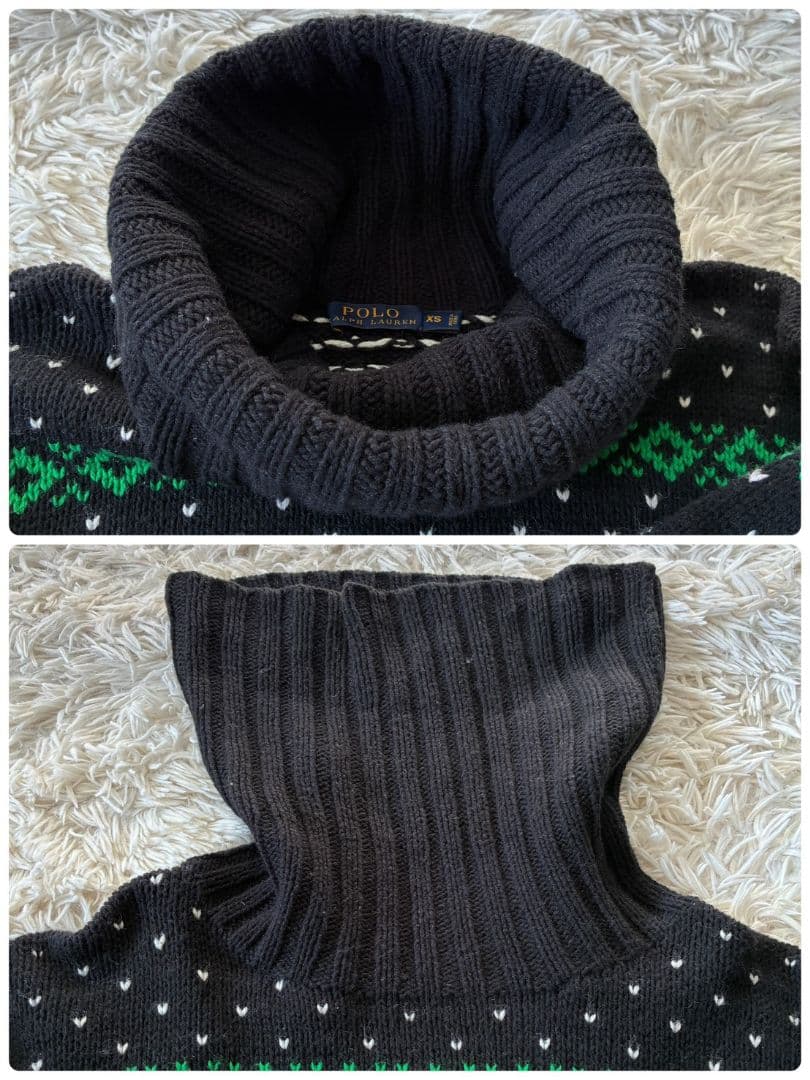 ラルフローレン タートルネック ニット セーター ノルディック柄