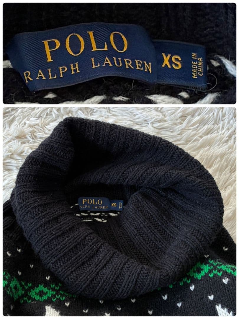 ラルフローレン タートルネック ニット セーター ノルディック柄