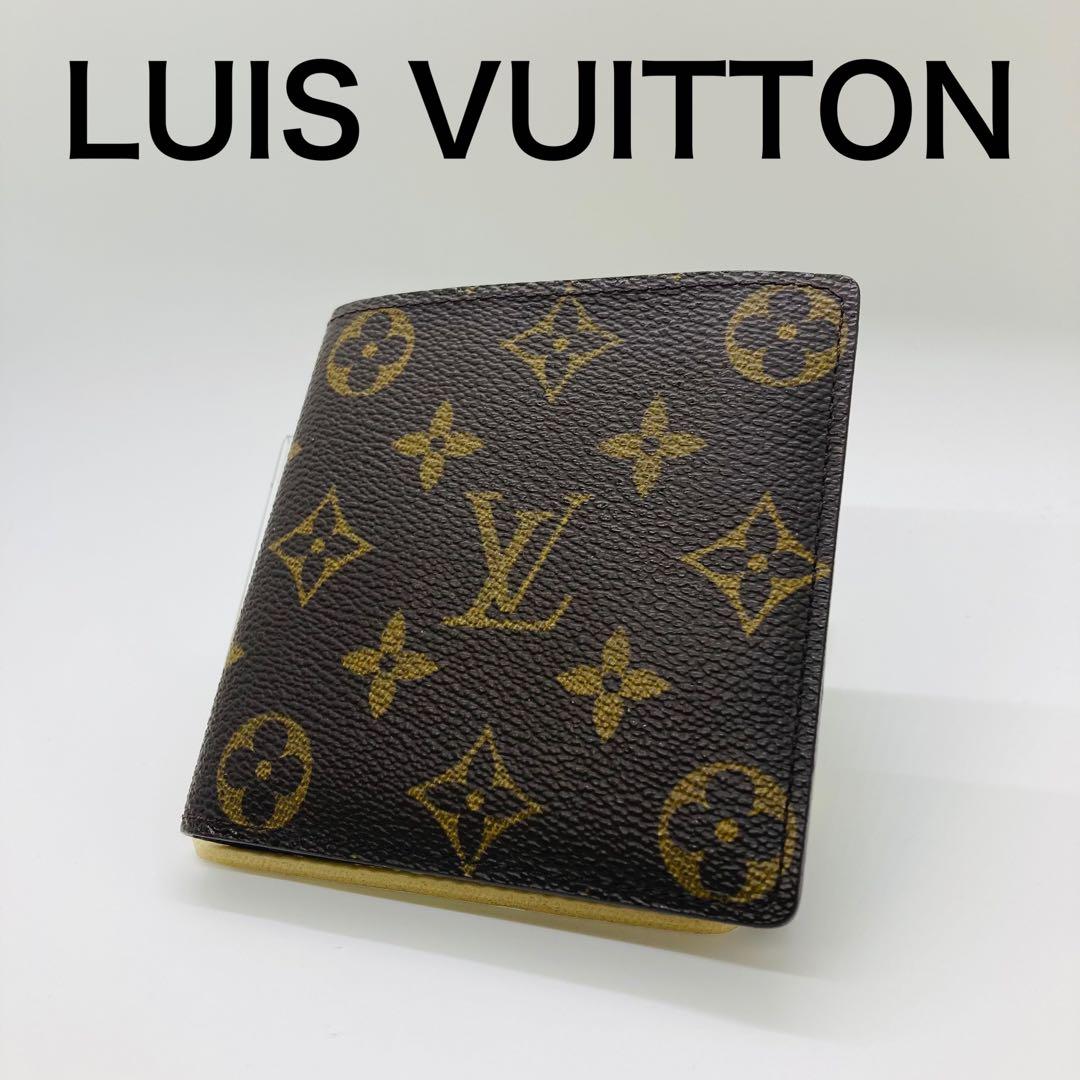 ルイヴィトン モノグラム 財布 二つ折り財布 マルコ A849