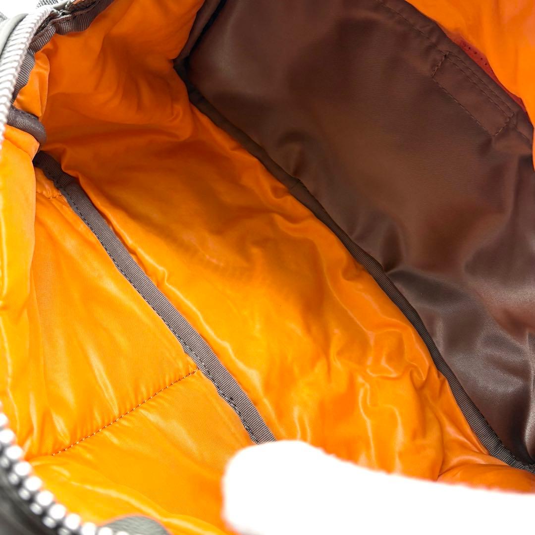 【極美品】ポーター タンカー 2way ボディバッグ ナイロン シルバーグレー