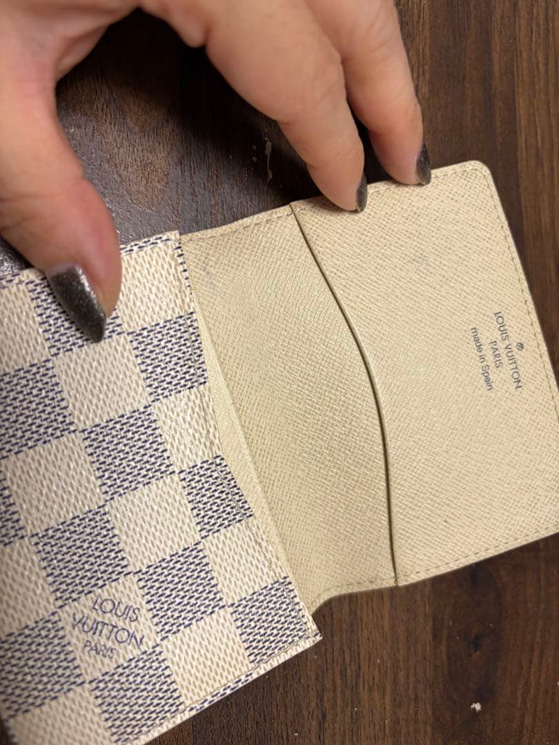 大ちゃん ルイ・ヴィトン ダミエアズール 名刺入れ 超美品