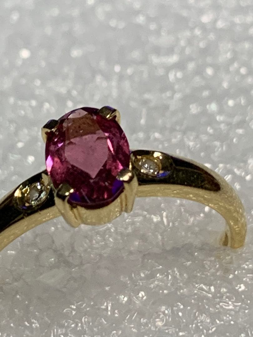 maro  K18 TASAKI ピンクトルマリン ダイヤモンドリング