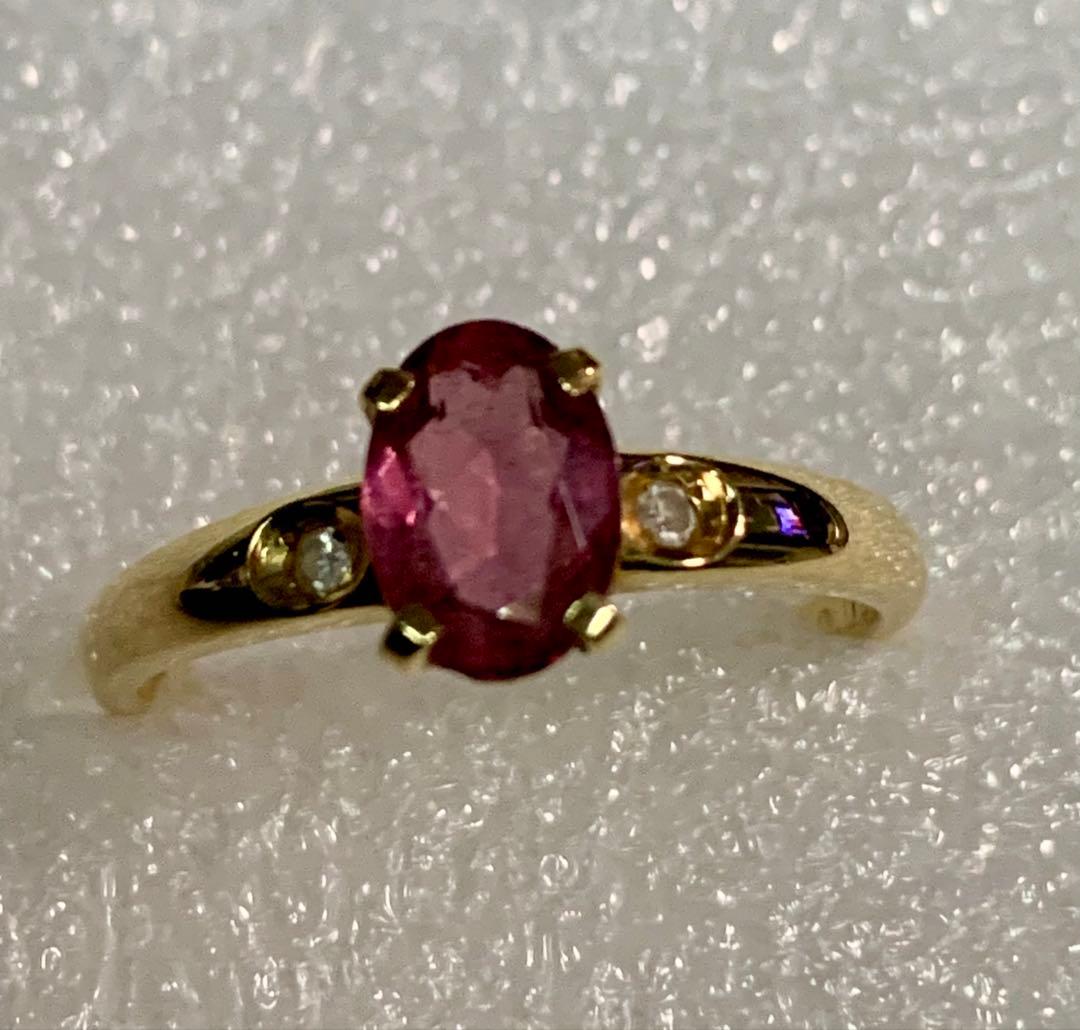 maro  K18 TASAKI ピンクトルマリン ダイヤモンドリング