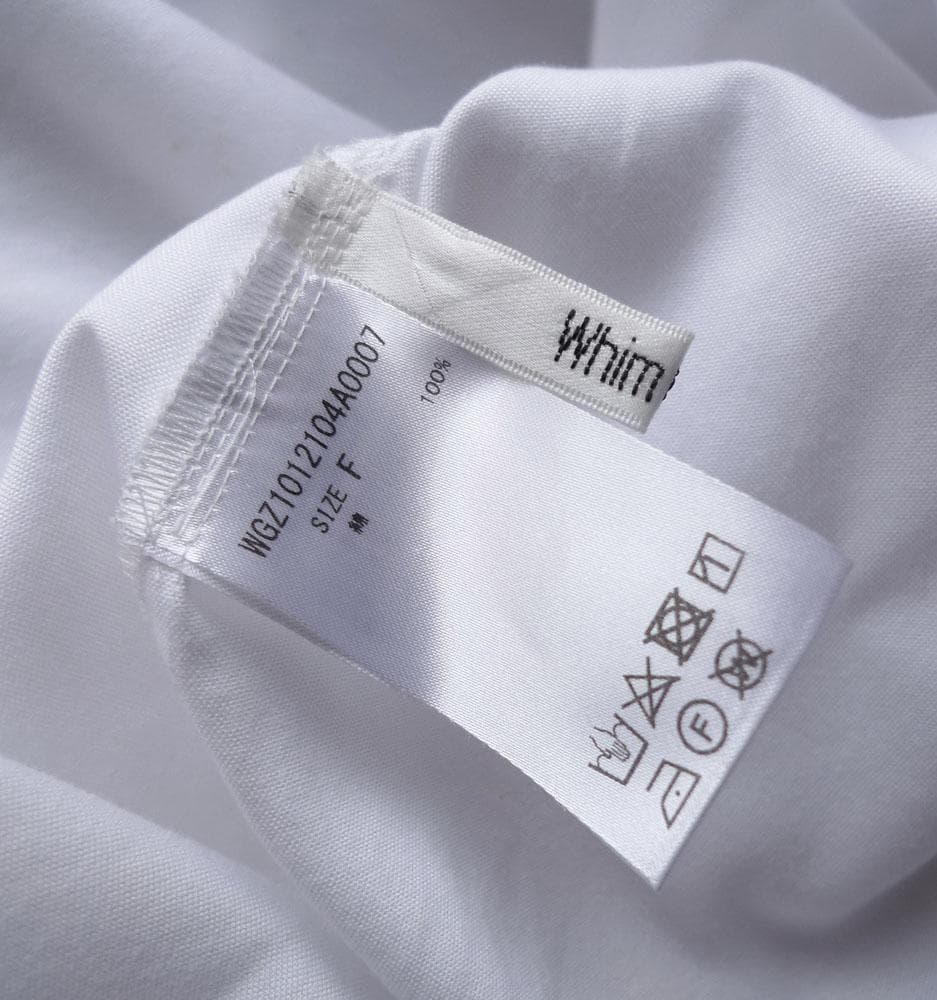美品 ウィムガゼット 2,5万円 オックス袖ボリュームブラウス ホワイト 500