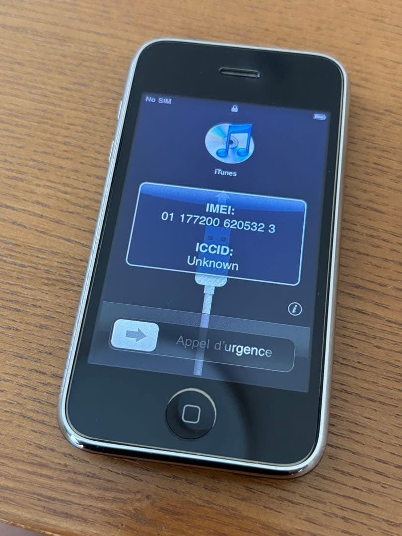 Apple iPhone 3G 16GB ブラック　ケーブル付き