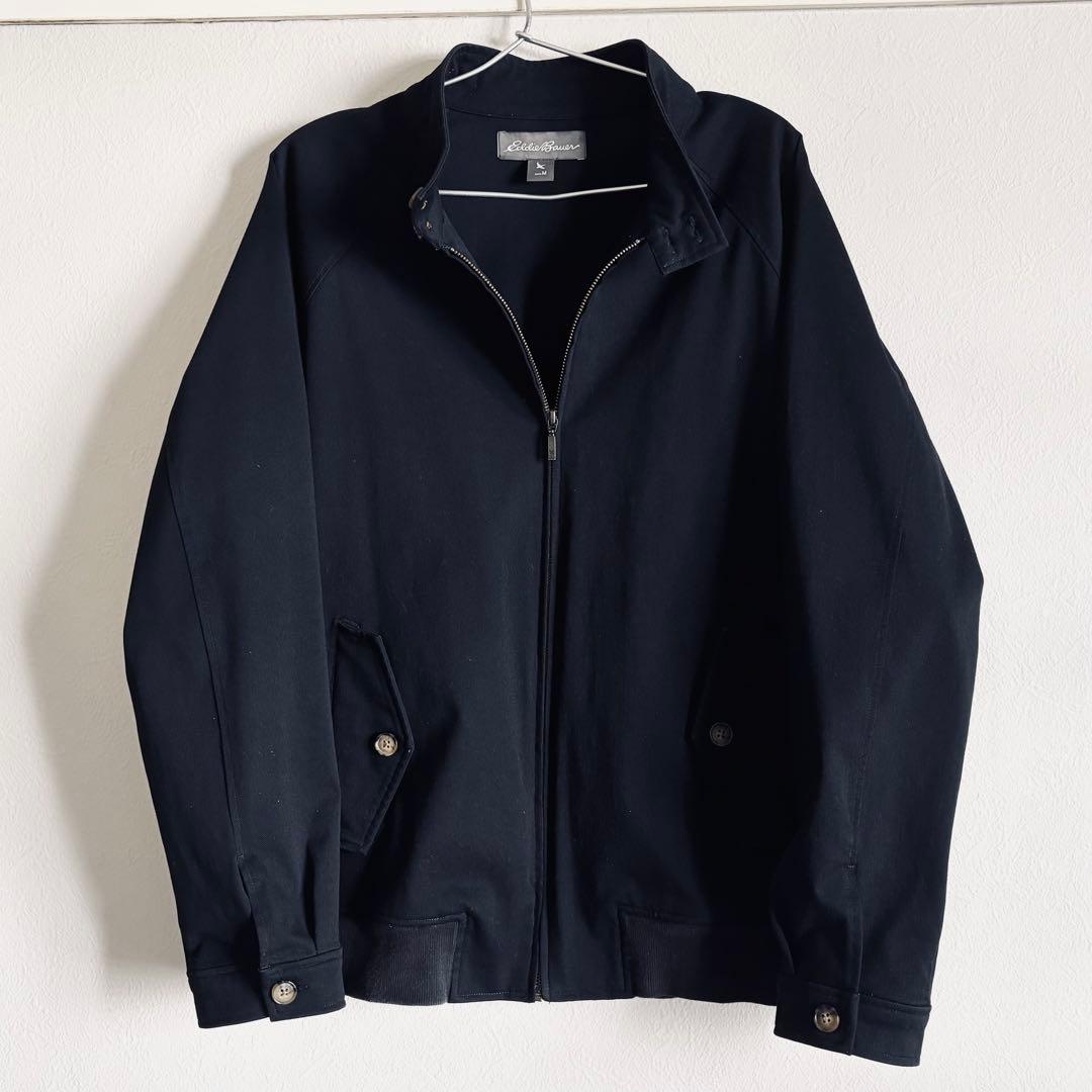 ス*ホ様 エディーバウアー ハリントンジャケット ブラック ネイビー　ライトブル
