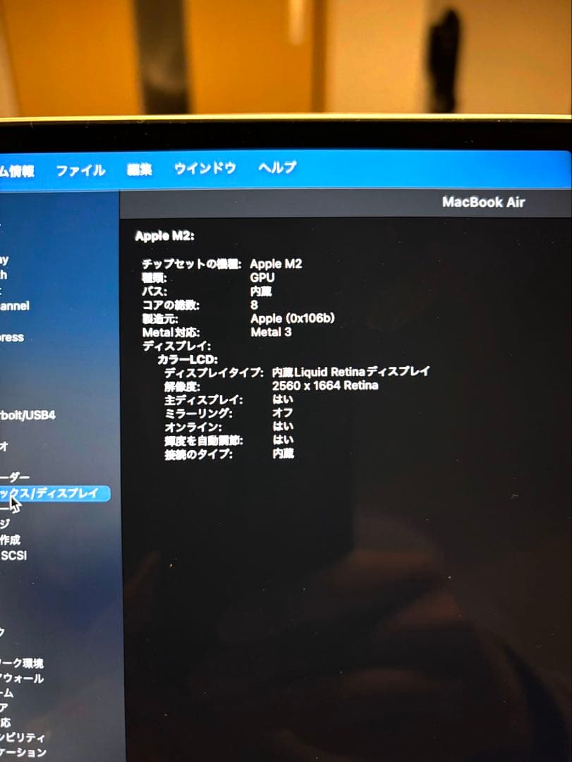 【極美品】Apple MacBook Air m2 16GB 256G