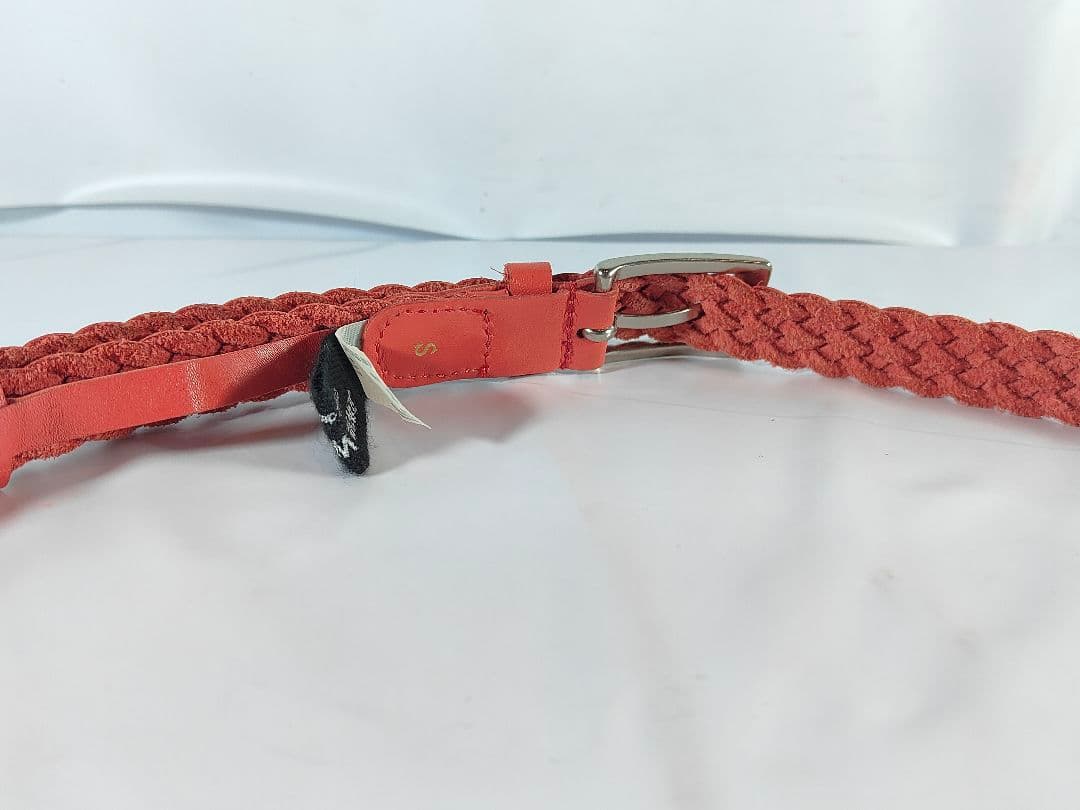 【美品】JUNYA WATANABE CDG　高級編込みドレスベルト　本革正規品