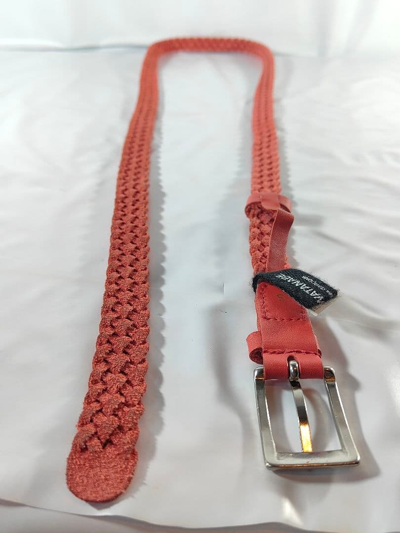 【美品】JUNYA WATANABE CDG　高級編込みドレスベルト　本革正規品