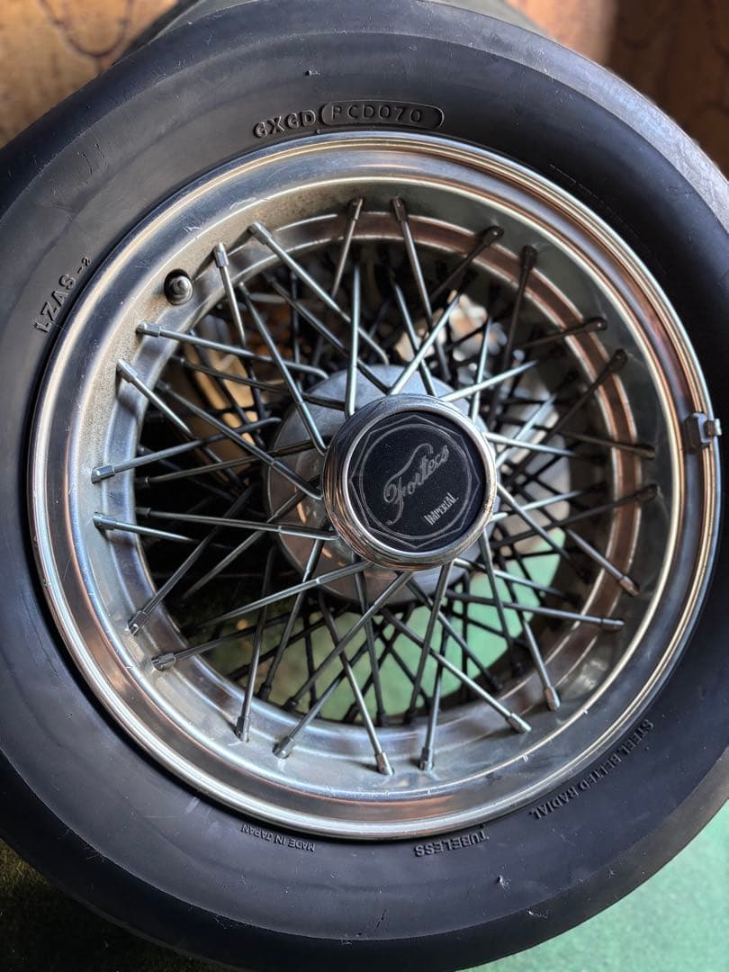 お*産様 希少 フォルテクス インぺリアル ワイヤーホイールセット 15インチ