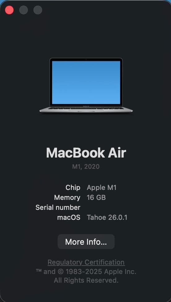MacBook Air 2020 m1/16GB/256G USキーボード