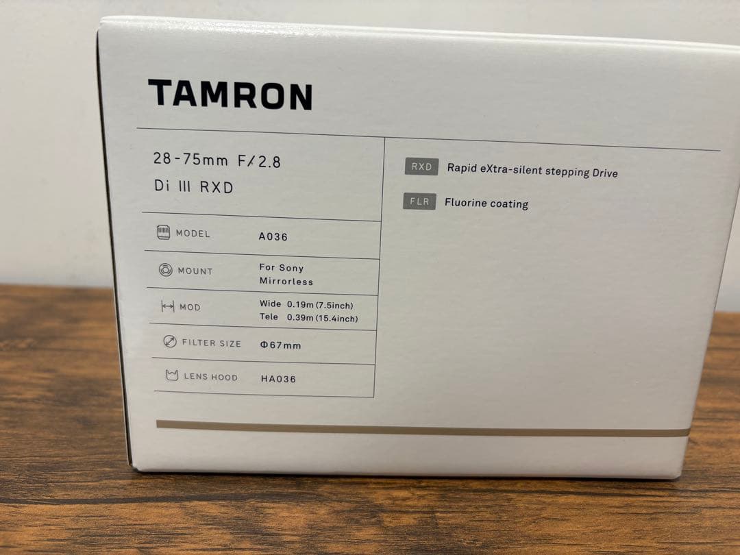 【SONY】TAMRON 28-75mm F/2.8 Di III RXD