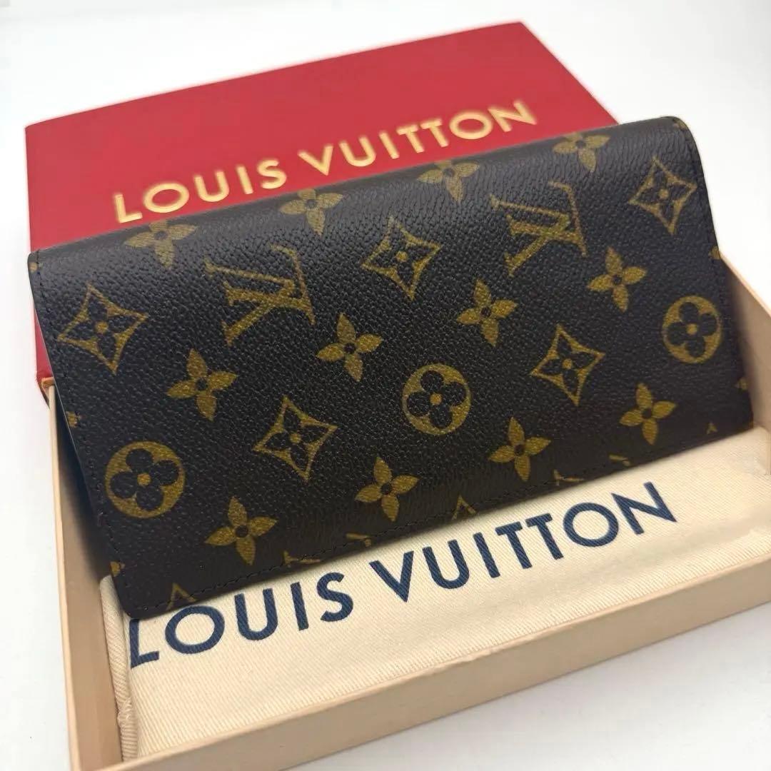 【新品近い】ルイヴィトンモノグラムポルトフォイユブラザ長財布