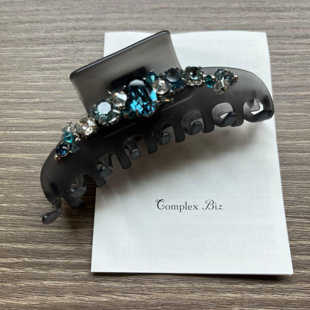 Complex Biz ヘアクリップ ビジュー付き 約8cm