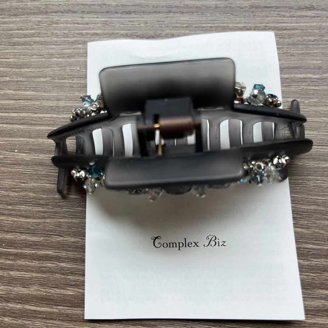 Complex Biz ヘアクリップ ビジュー付き 約8cm