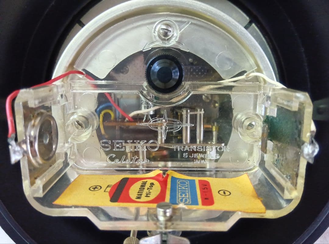 SEIKO 特選装飾時計　レトロ置時計　漆塗り　アンティーク　球体　ヴィンテージ