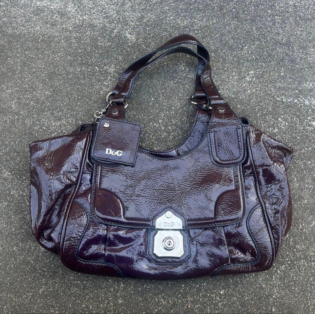 バッグ archive y2k D&G enamel bag