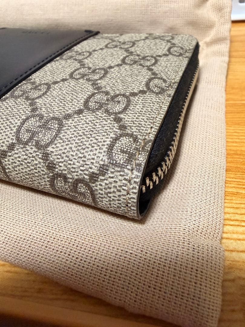 GUCCI GGキャンバス レザー 長財布