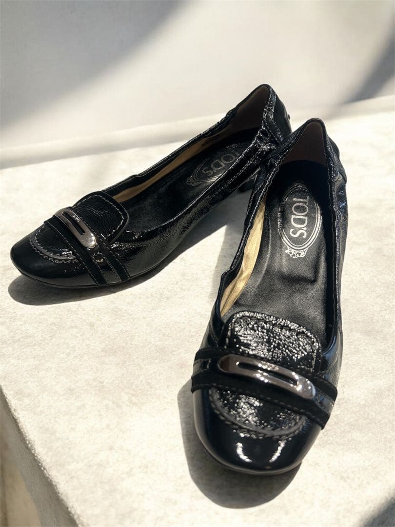 【極美品】TOD'S ブラックパンプス 37.5