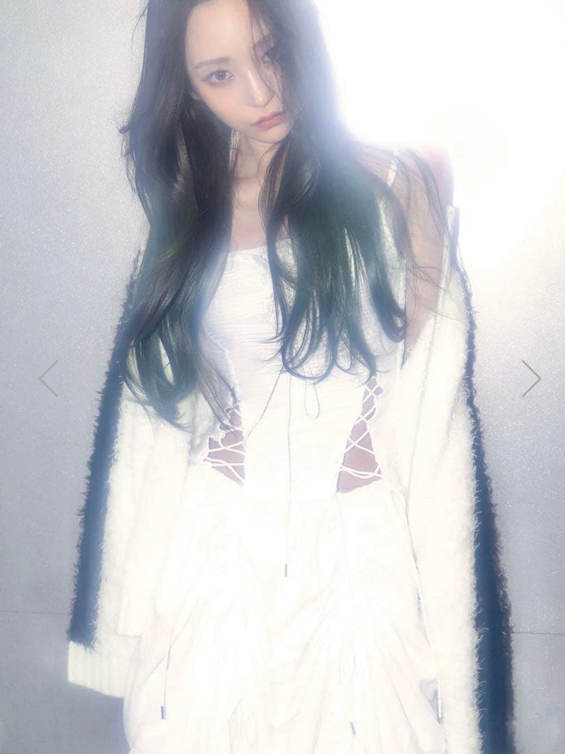 トップス MELT THE LADY lace up layered corset