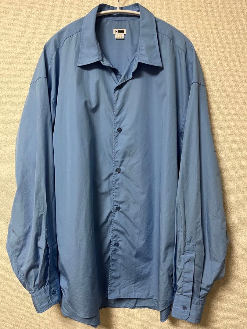H BEAUTY& YOUTH バルーンレギュラーシャツ　Size L