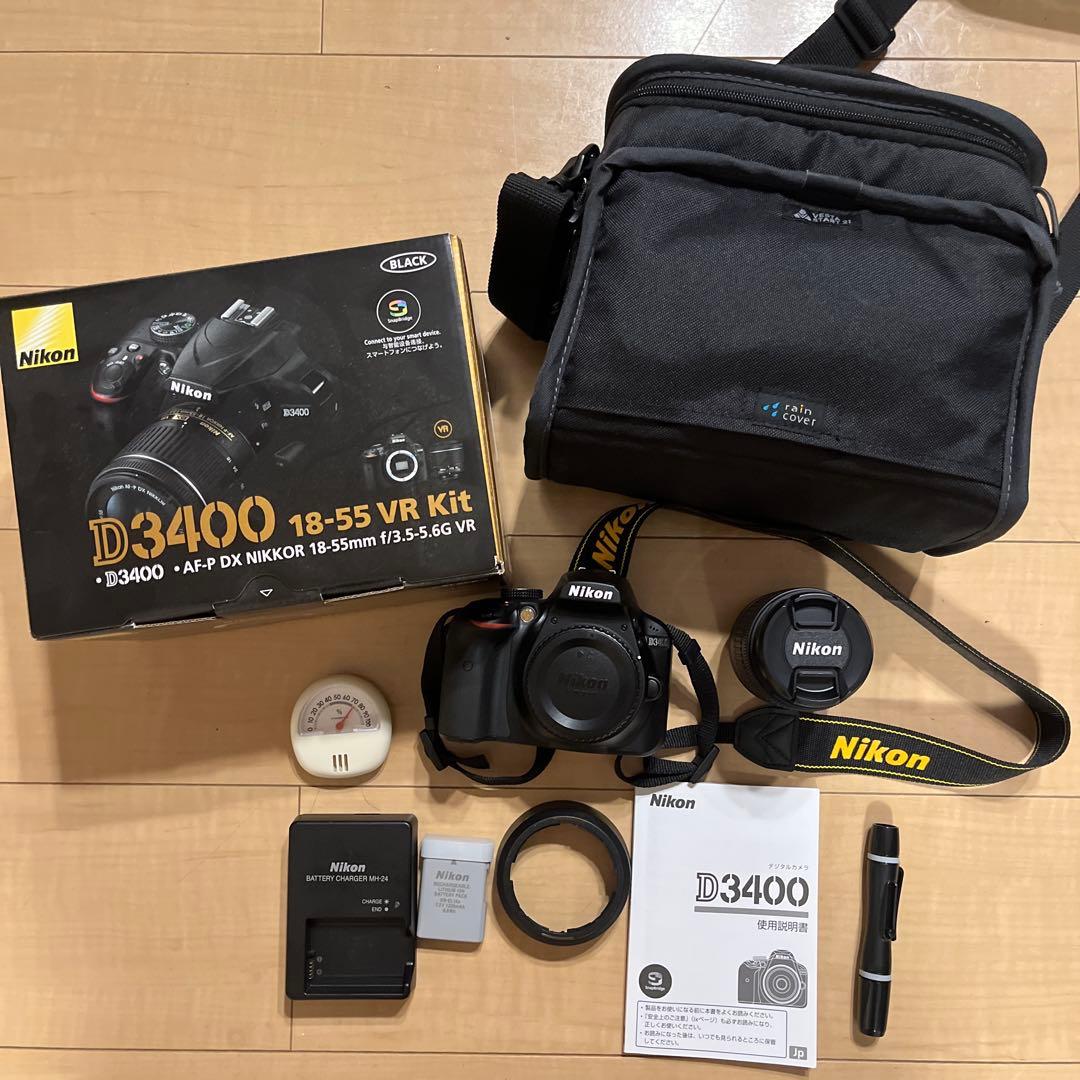 Nikon D3400 一眼レフカメラ 18-55mm VRキット＋おまけ多数！
