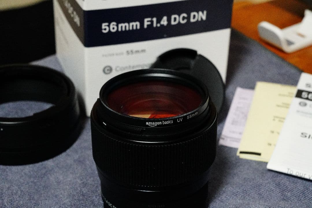 【美品】SIGMA 56mm F1.4 DC DN レンズ　SONY Eマウント