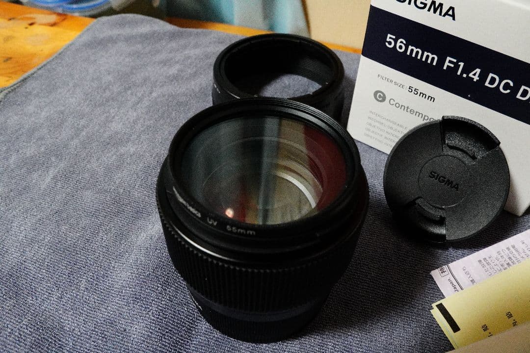 【美品】SIGMA 56mm F1.4 DC DN レンズ　SONY Eマウント