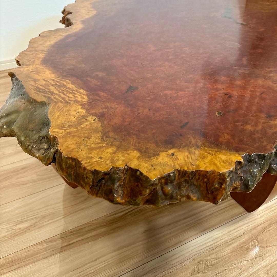✨送料込み✨ 花梨 座卓 一枚板 テーブル 天然木 高級 120cm×90cm