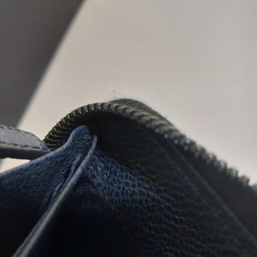 プラダ メタルロゴ ラウンドファスナー長財布 レザー ブラック 2ML317