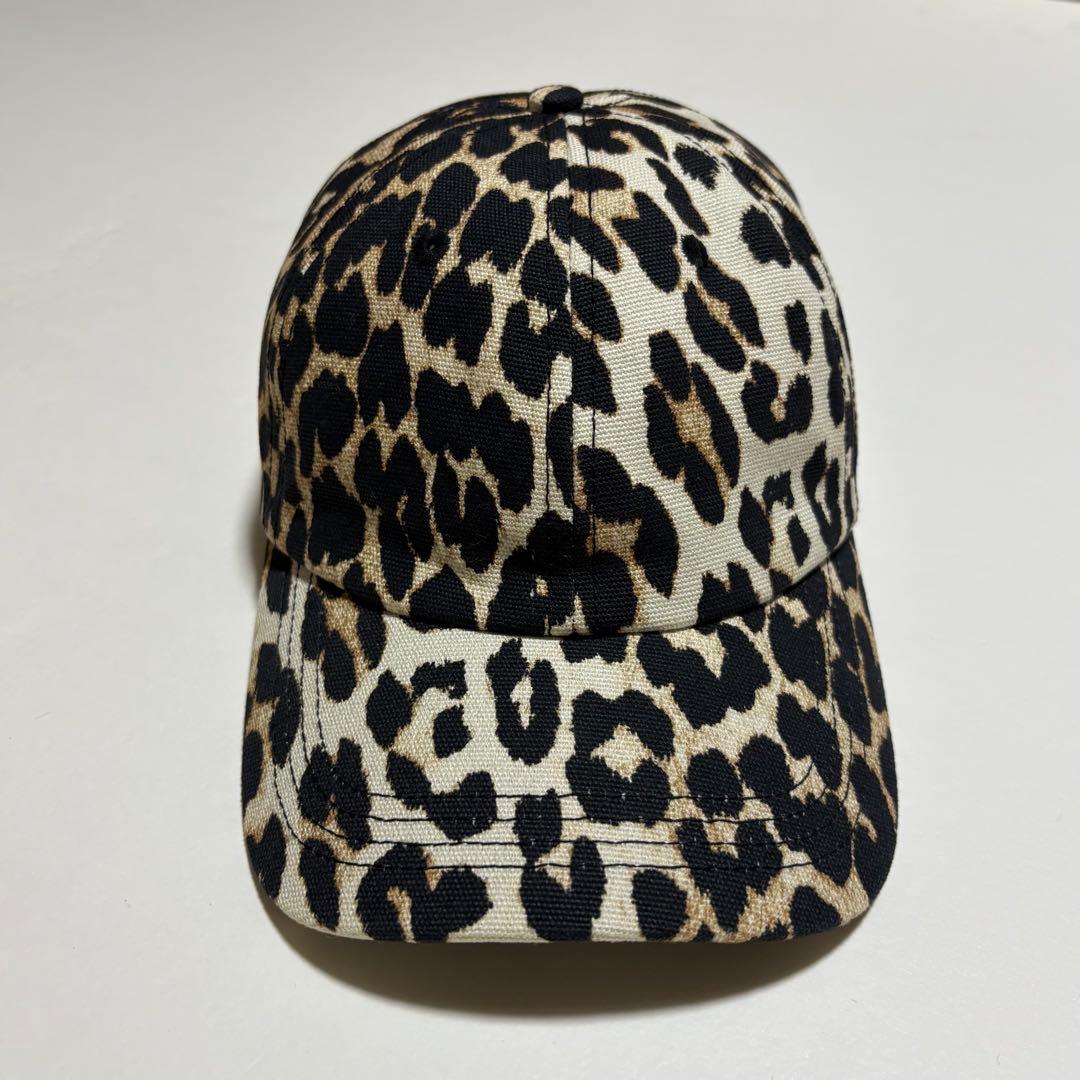 GANNI ガニー キャップ キャップ ヒョウ柄 レオパード アニマル柄