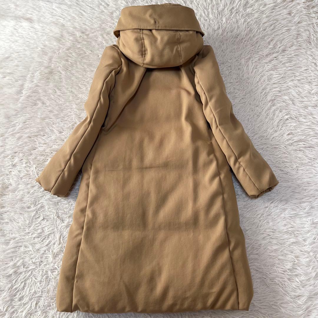 【新品未使用】イネド　小松マテーレ　ボリュームファーロングダウンコート