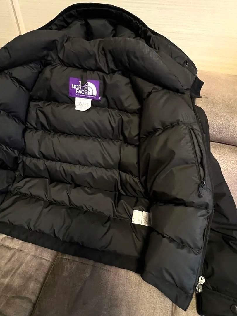 美品ノースフェイスパープルレーベル65/35マウンテンショートパーカS黒