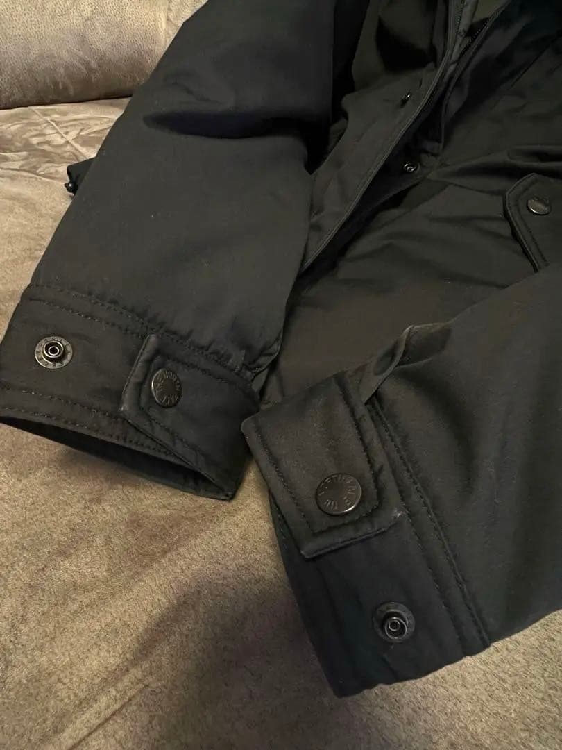 美品ノースフェイスパープルレーベル65/35マウンテンショートパーカS黒