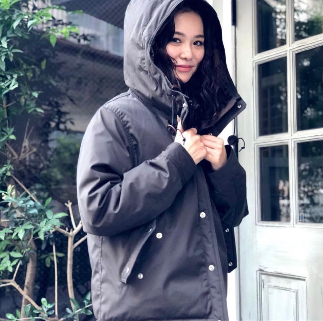 美品ノースフェイスパープルレーベル65/35マウンテンショートパーカS黒