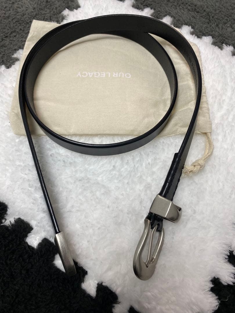 Our Legacy Belt Black Leather ベルト レザー 90