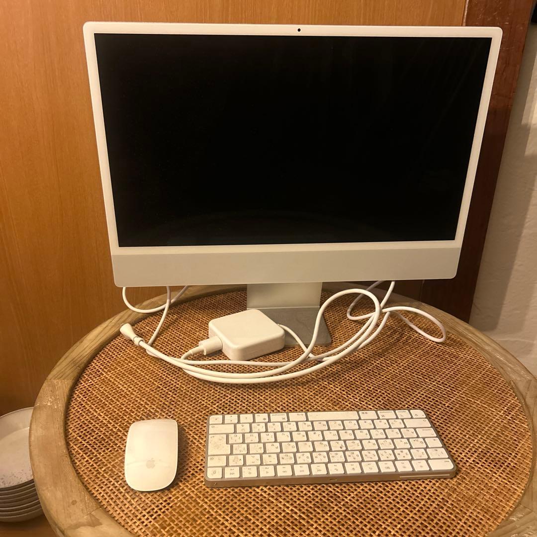 Apple iMac ホワイト + ワイヤレスキーボード・マウス