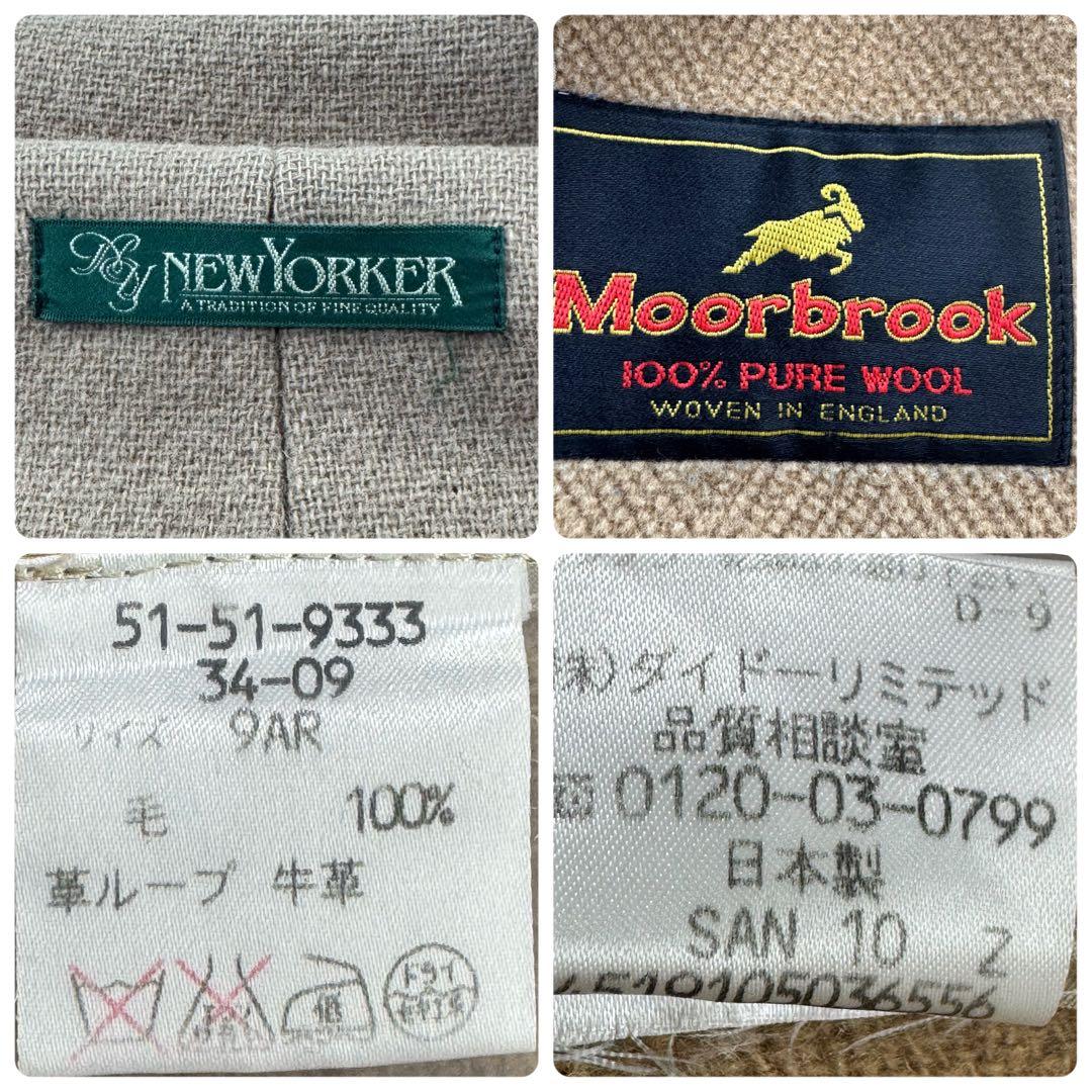 ニューヨーカー ムーアブルック ウールヘリンボーン ダッフルコート ベージュ